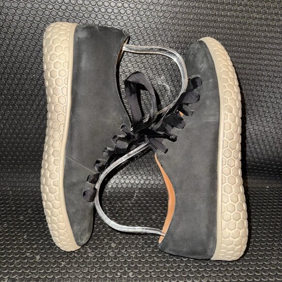 L'Amour Des Pieds Black Leather Lace Up Zaheera Comfort Shoes Womens Size 6M - Picture 4 of 8